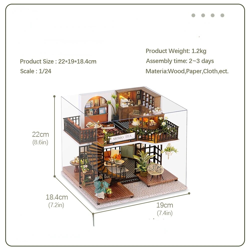Maison miniature Salon de thé de Momo