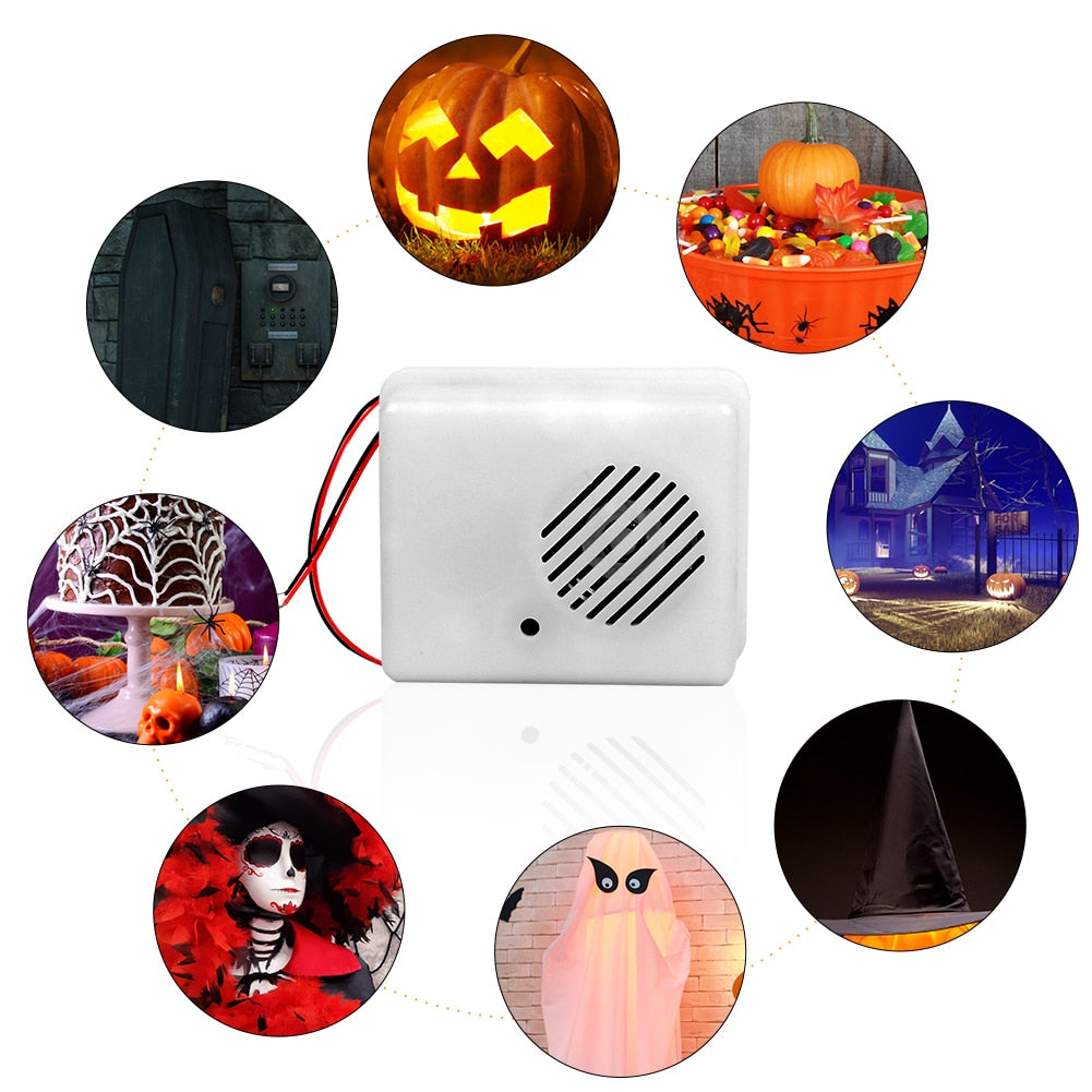 Haut-parleur sonore de cri d'horreur d'Halloween, accessoires d'horreur de maison hantée Tricky Screaming Speaker Creative pour le décor de couloirs