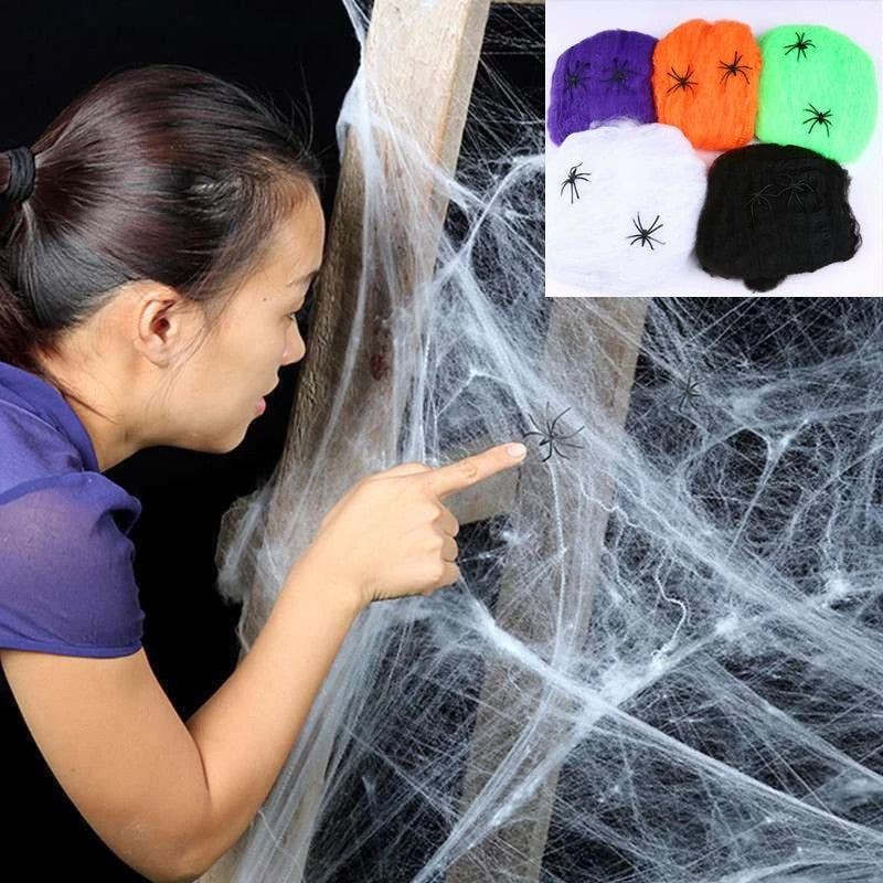 Araignée géante en peluche décoration d'Halloween 150/200 Cm