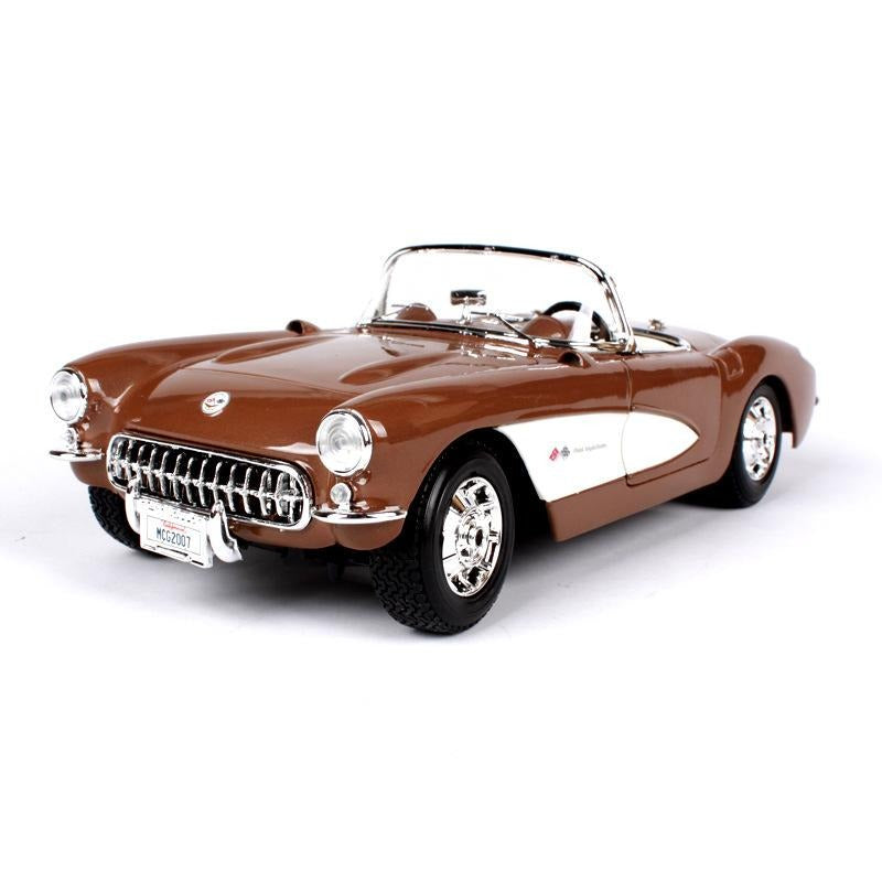 Voiture Miniature Corvette Convertible 1957 marron