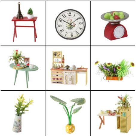 Maison Miniature Jardinière Objets