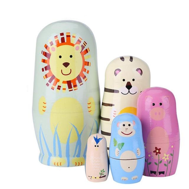 Poupée Russe Animaux Positifs