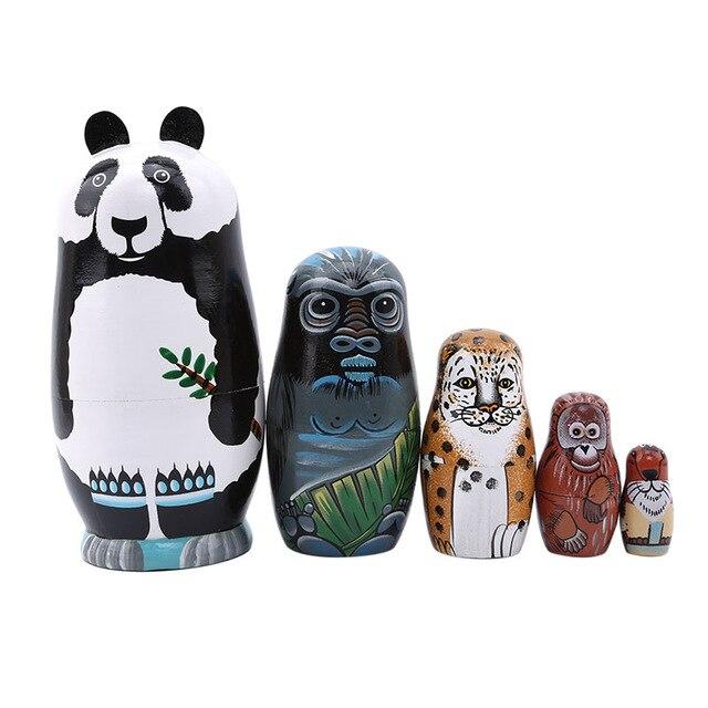 Poupée Russe Animaux de la Jungle
