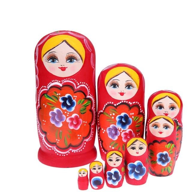 Poupée Russe Trio de Fleurs