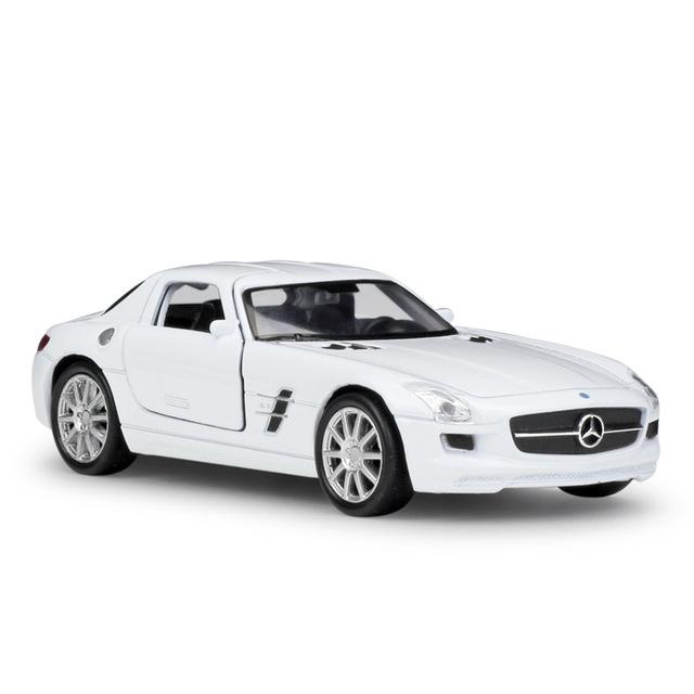 Voiture Miniature Mercedes Benz SLS AMG Blanc
