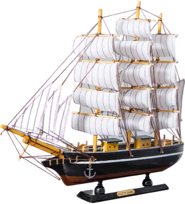 bateau miniature indigo