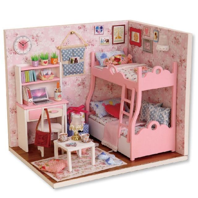 Maison Miniature Chambre Deux Soeurs | Miniature Land