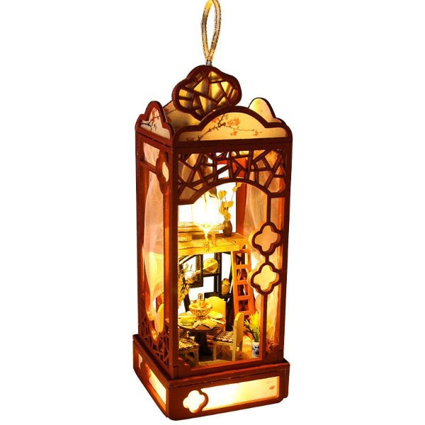 maison miniature lampadaire