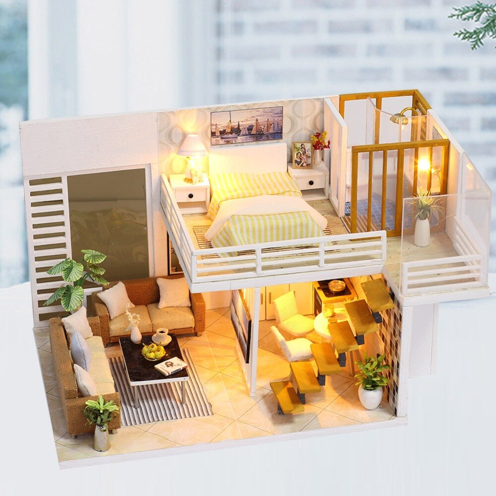 Maison Miniature loft boisé