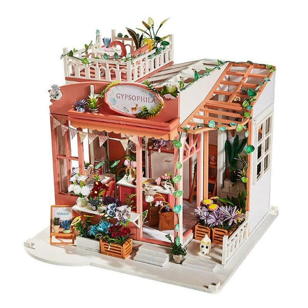 maison miniature mignon fleuriste