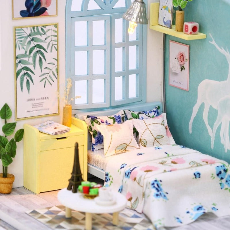 lit miniature famille renne