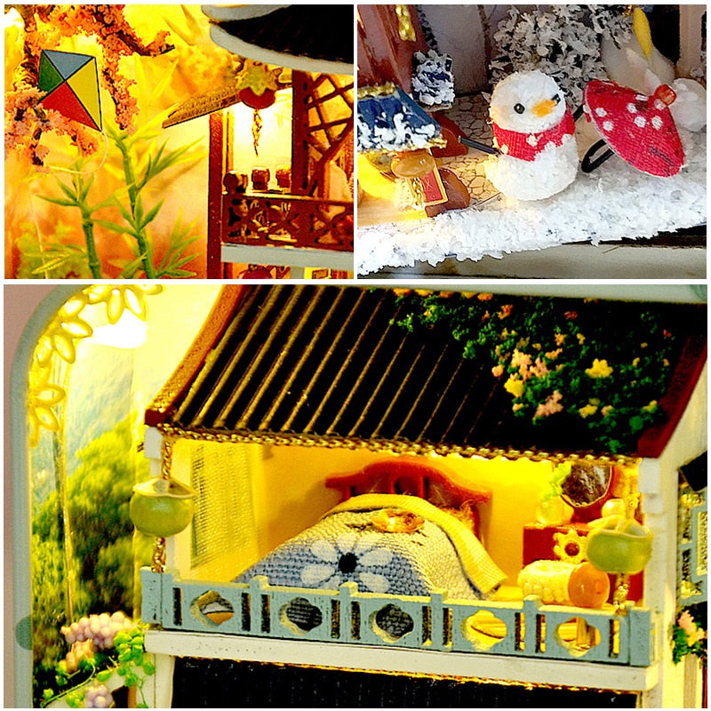 Boîte Miniature Été Asiatique Lit
