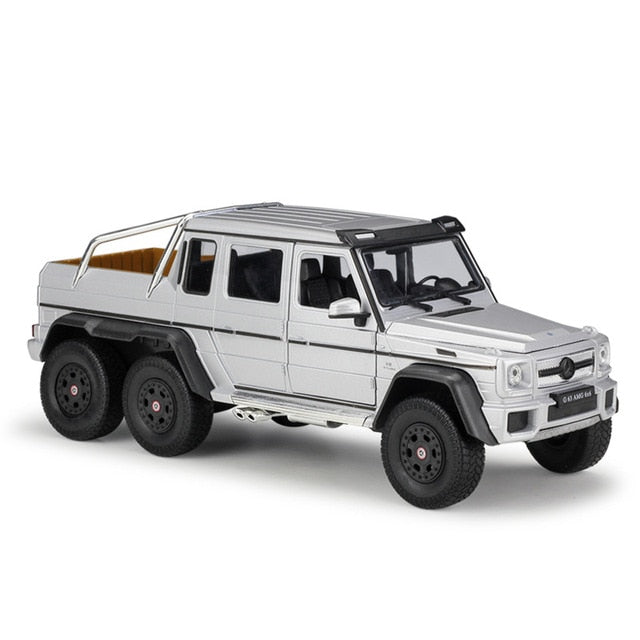 Voiture Miniature Mercedes G63 AMG 6X6 argent