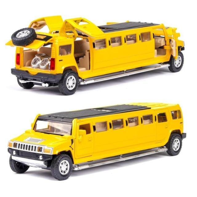 Voiture Miniature Hummer Limousine Jaune