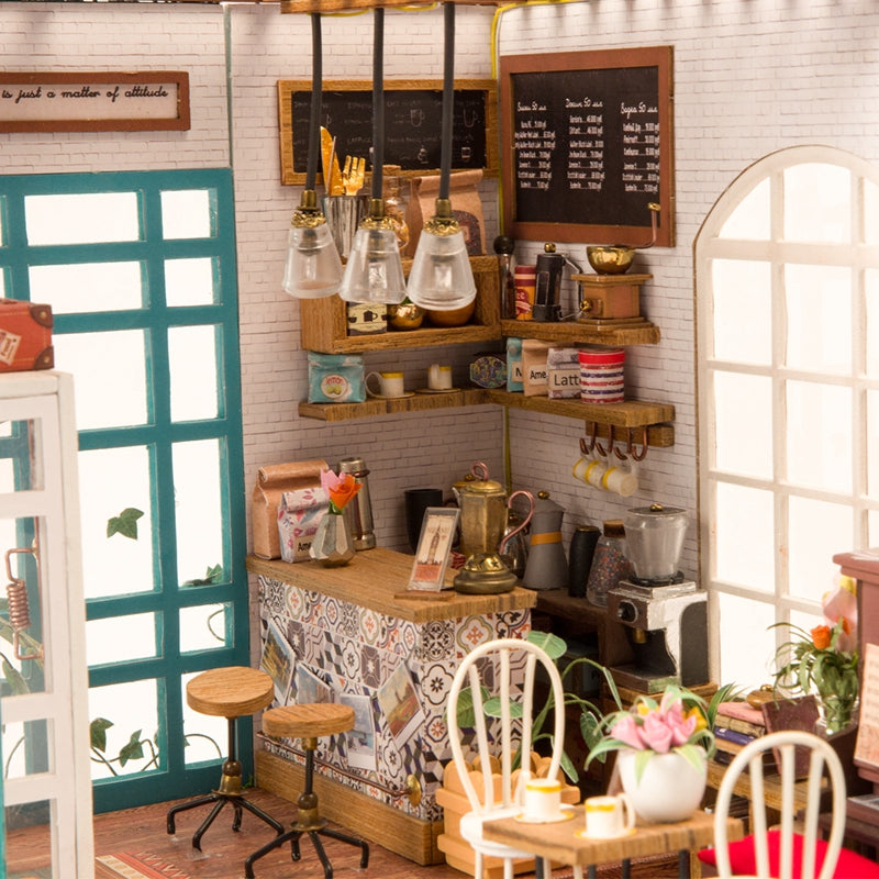 kit maison miniature café chez simon