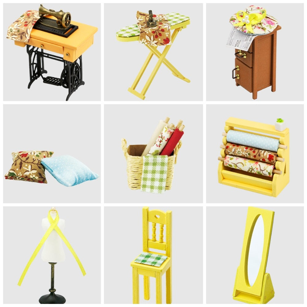 objet miniature kit couturière
