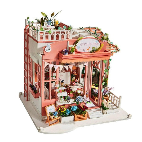 kit maison miniature mignon fleuriste