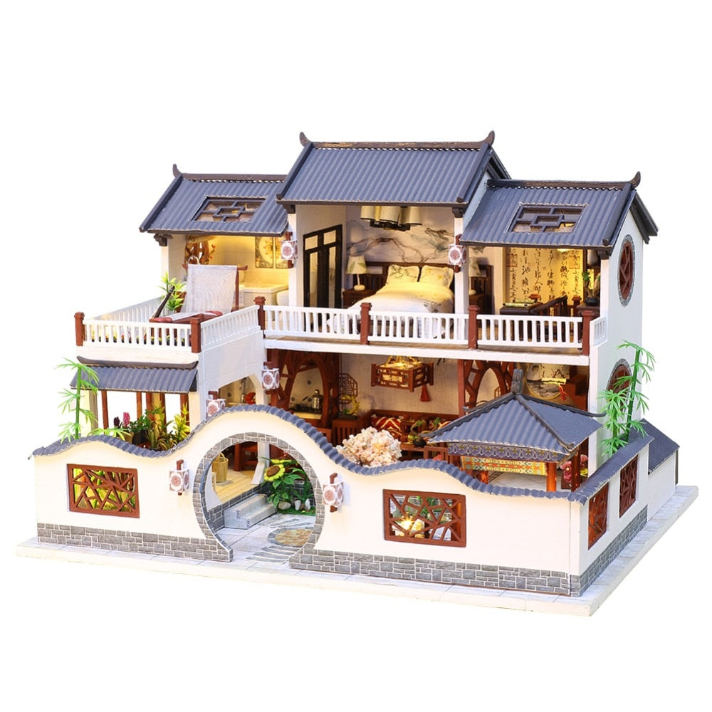 kit maison miniature résidence nippone