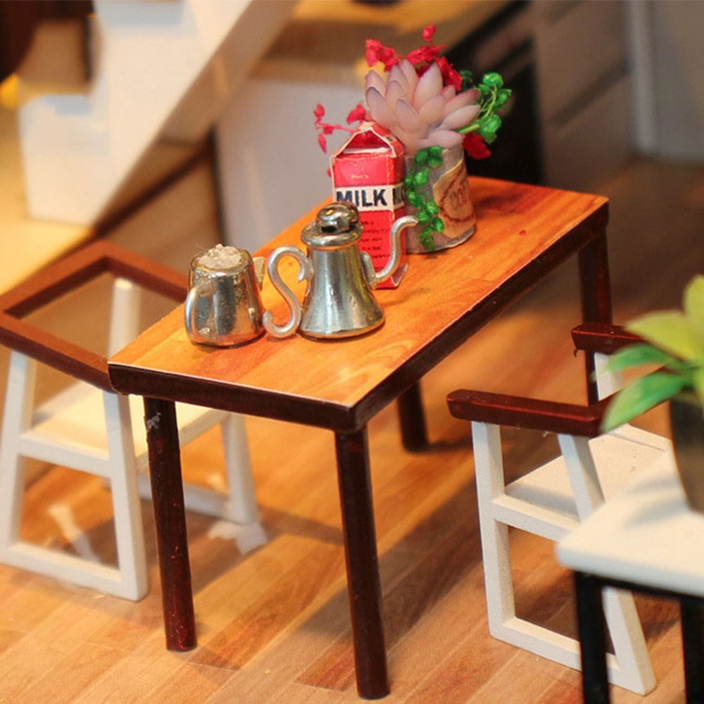 table miniature loft vert