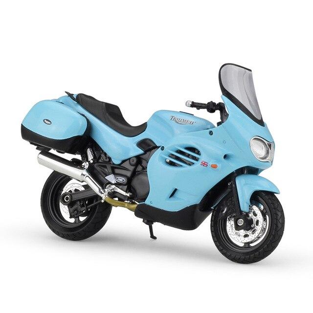 Moto Miniature Triumph Trophy Bleu