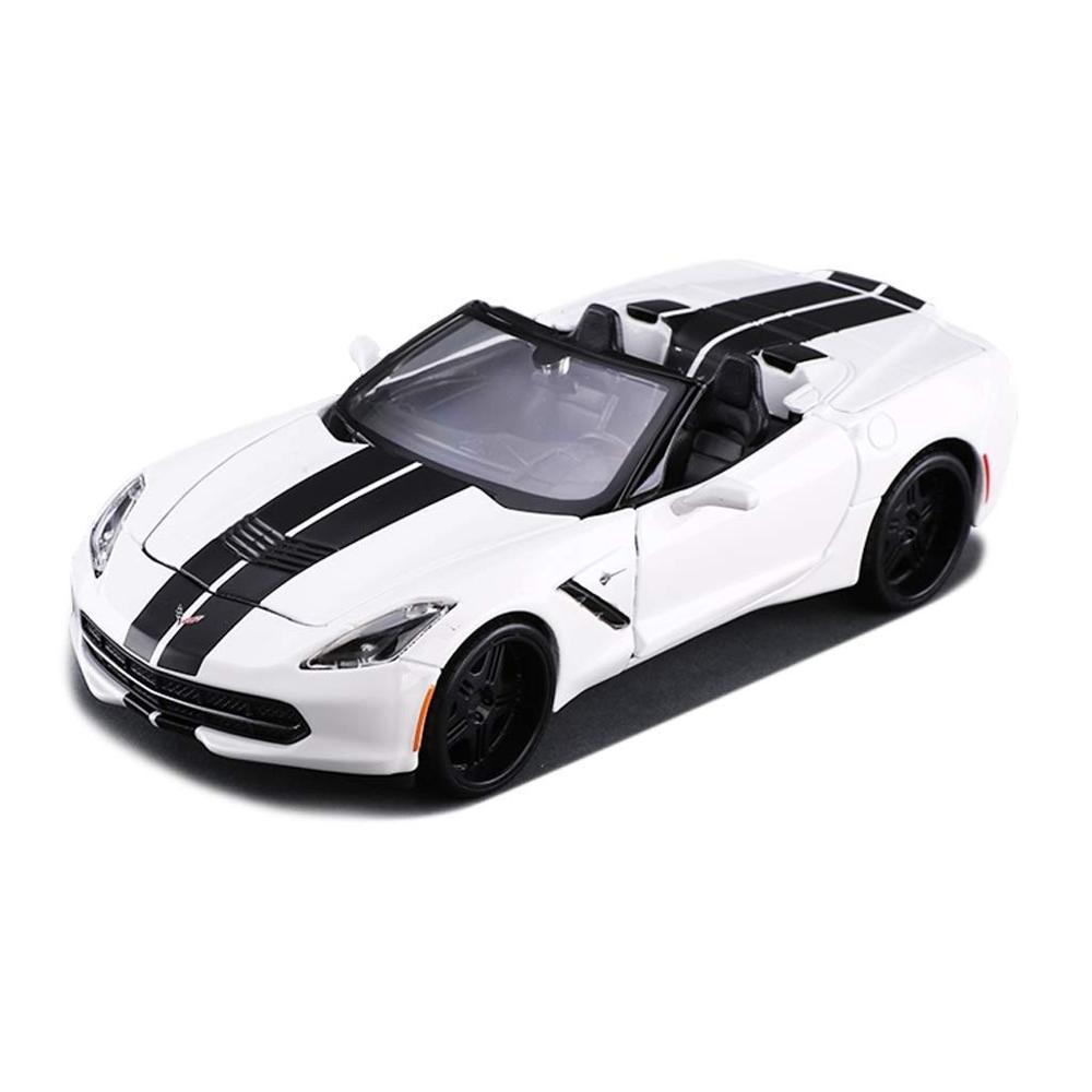 Voiture Miniature Corvette Stingray blanc