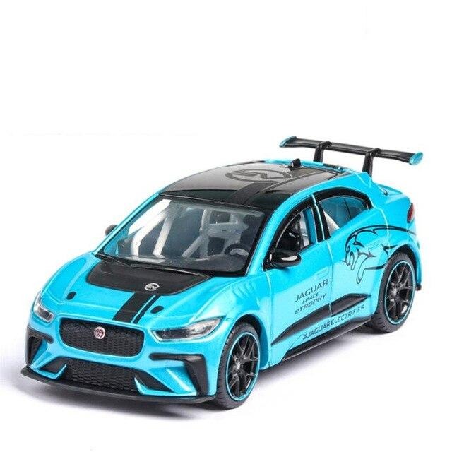 Voiture Miniature Jaguar I-Pace eTrophy Bleu