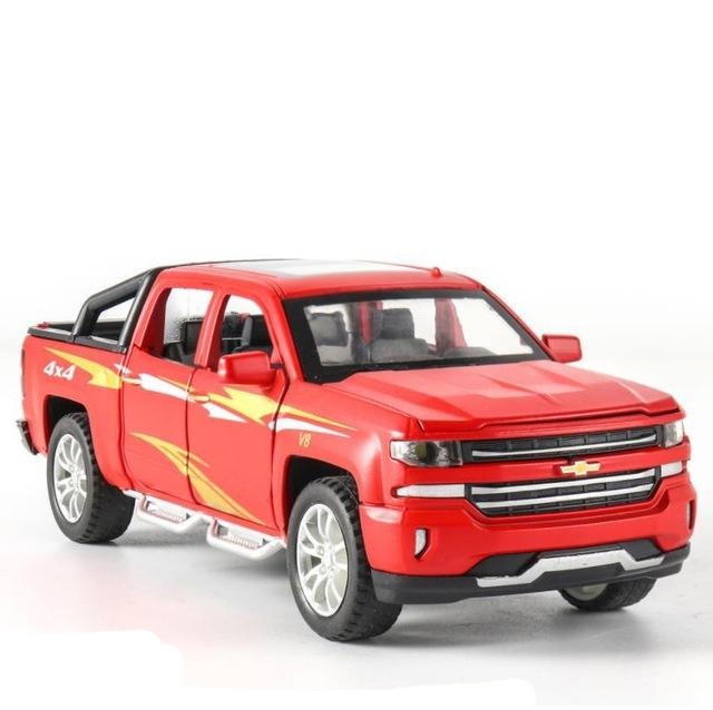 Voiture Miniature Chevrolet Silverado Pika Rouge