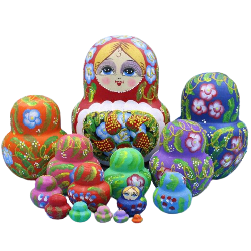 Poupée Russe Temps des Fraises Arrière