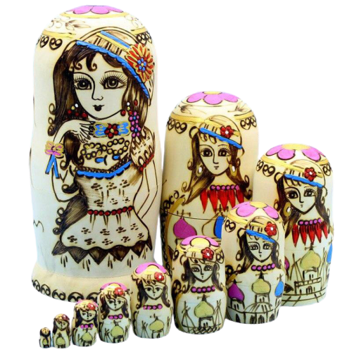 Poupée Russe Princesse Bosnienne éclairée