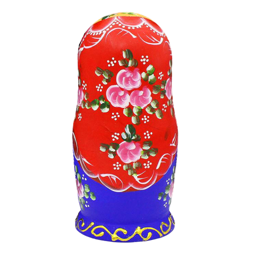 Poupée Russe Fleurs Colorées pas cher