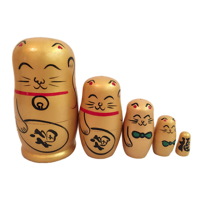 Poupée Russe Maneki-Neko or