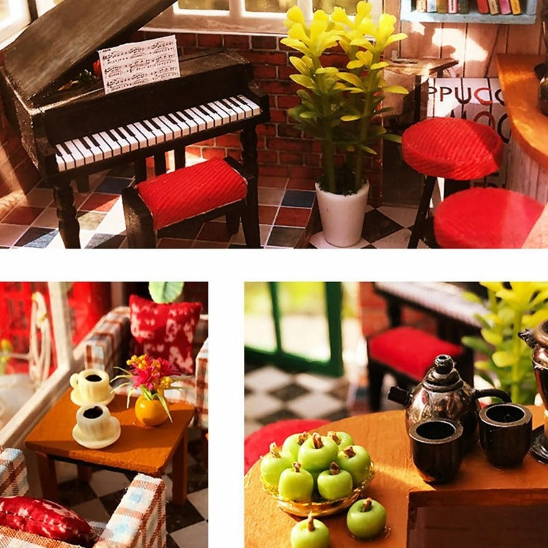 maison miniature à construire coffee time