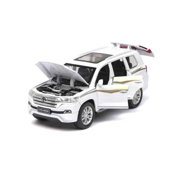 Voiture Miniature Toyota Land Cruiser Blanc