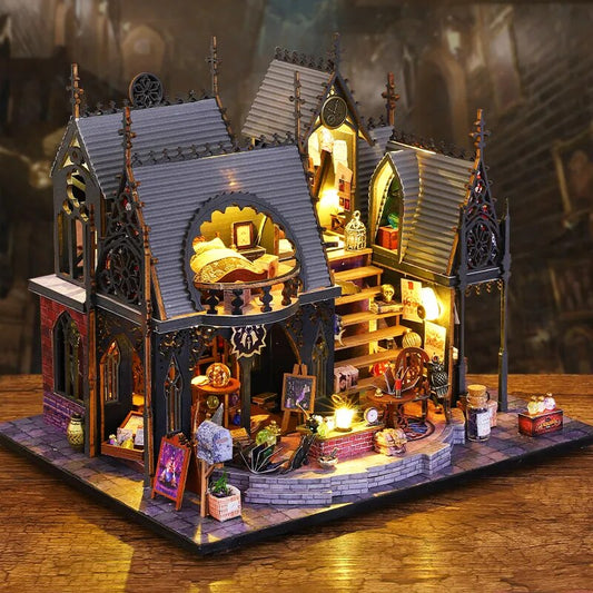 Maison miniature manoir du sorcier