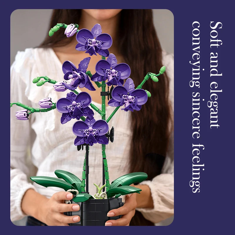 Orchidée en pot – Bloc de construction créatif
