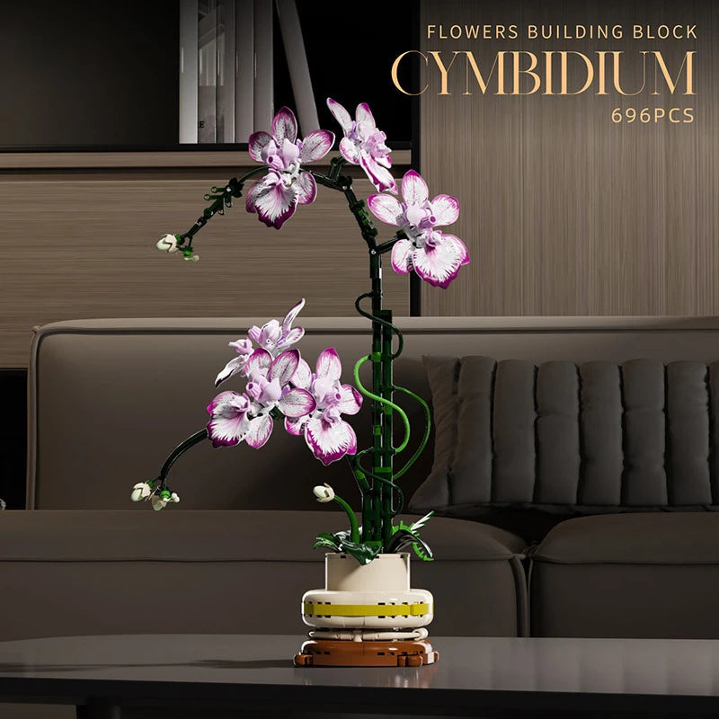 Orchidée en pot – Bloc de construction créatif