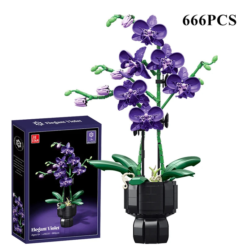 Orchidée en pot – Bloc de construction créatif