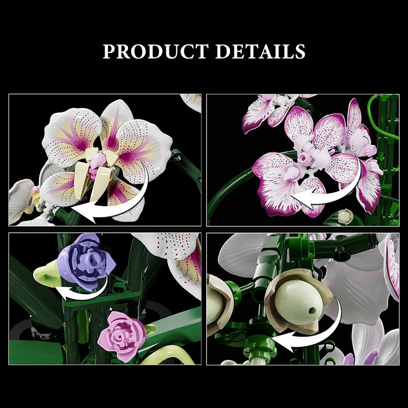 Orchidée en pot – Bloc de construction créatif