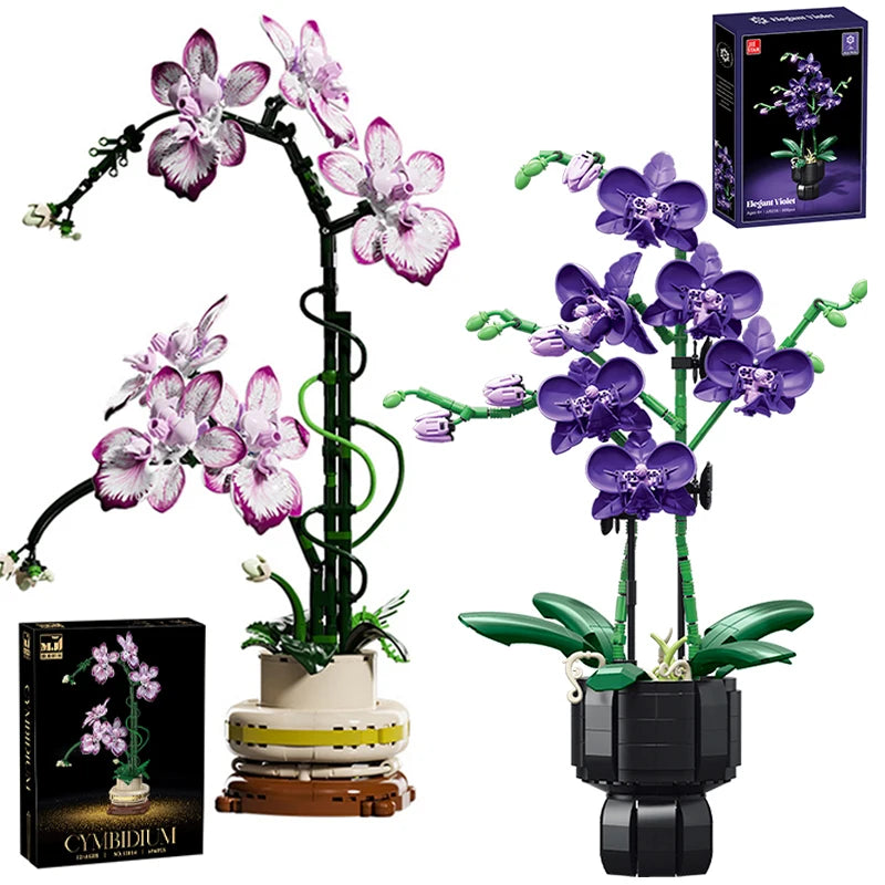 Orchidée en pot – Bloc de construction créatif