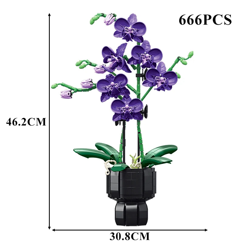 Orchidée en pot – Bloc de construction créatif