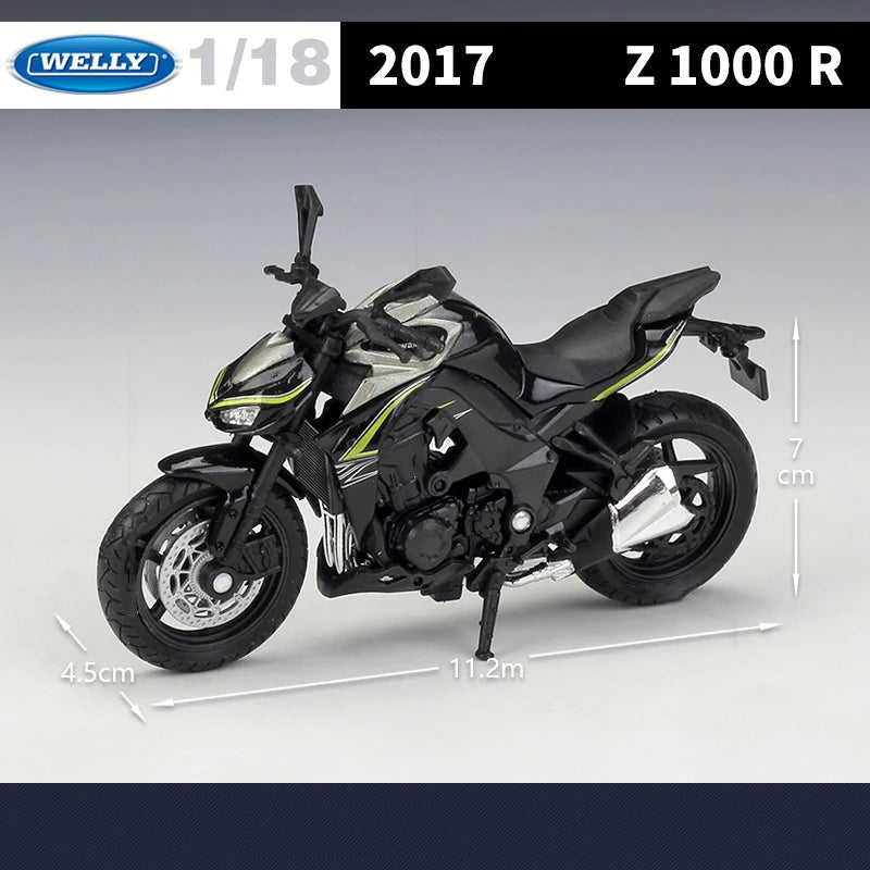 Moto miniature Kawasaki Z1000 1:18ème
