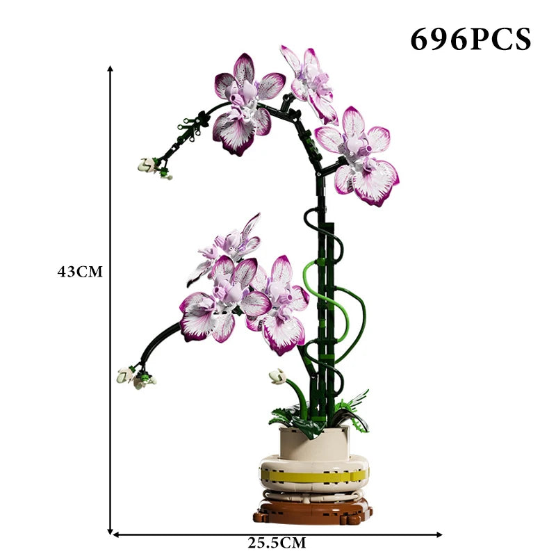 Orchidée en pot – Bloc de construction créatif