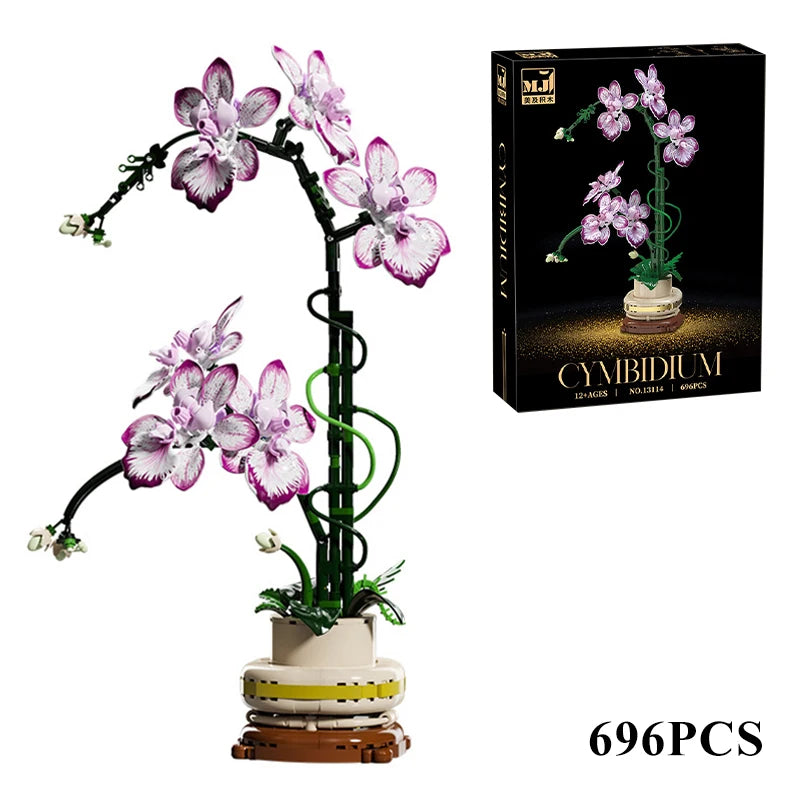 Orchidée en pot – Bloc de construction créatif