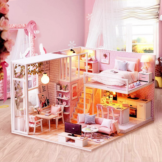 Maquette Maison Miniature Rose