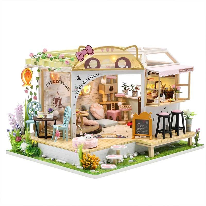 Maison Miniature Café Chat