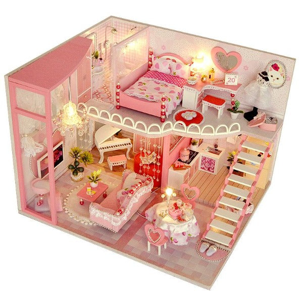 maison miniature chambre amoureux