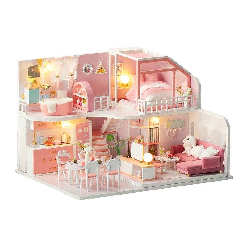 Maison Miniature ma maison rose