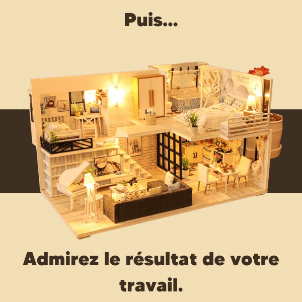 Maquette Maison Miniature Famille