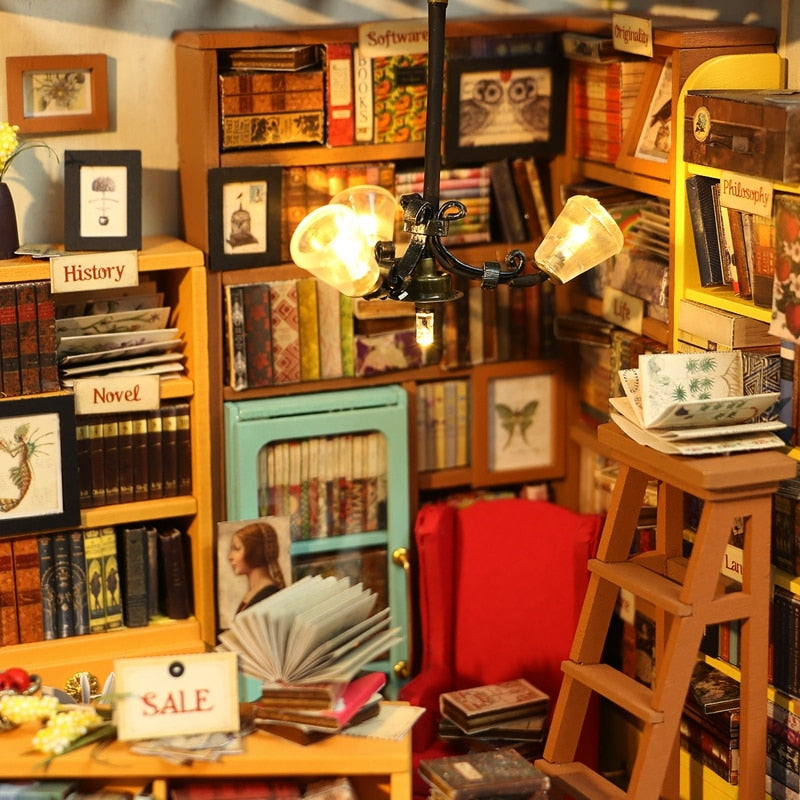 livre miniature kit bibliothéque