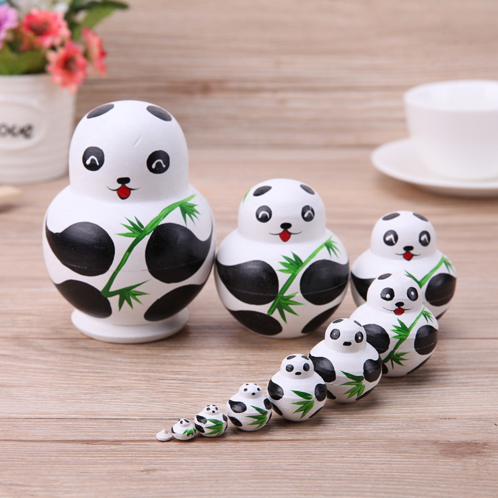 Poupée Russe Panda Japonais Décor